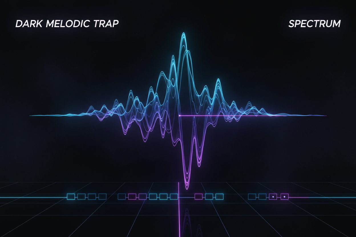 Dark Melodic Trap Beat Waveform